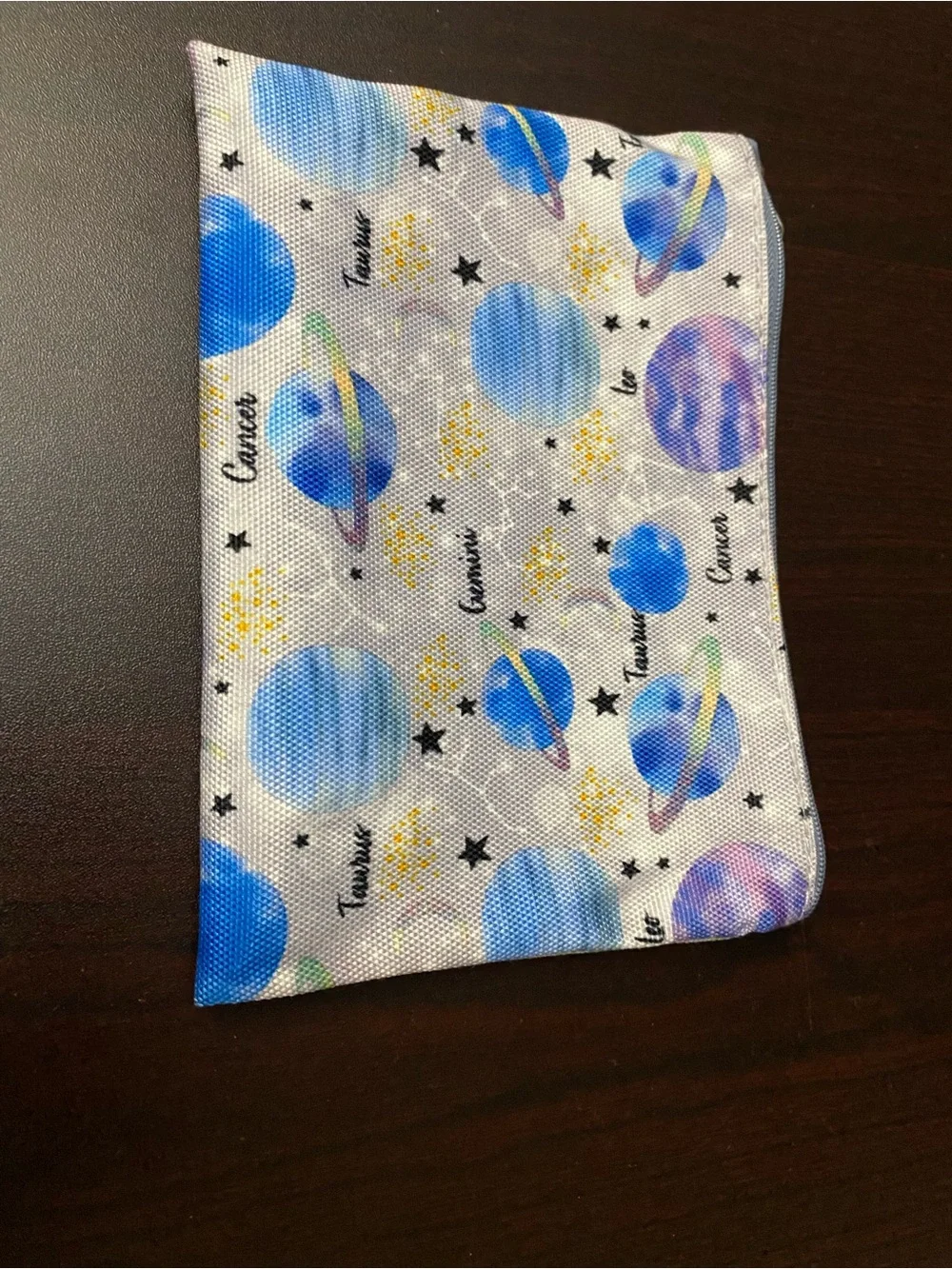 Kids Planet Print Pencil Case set  - Blue
